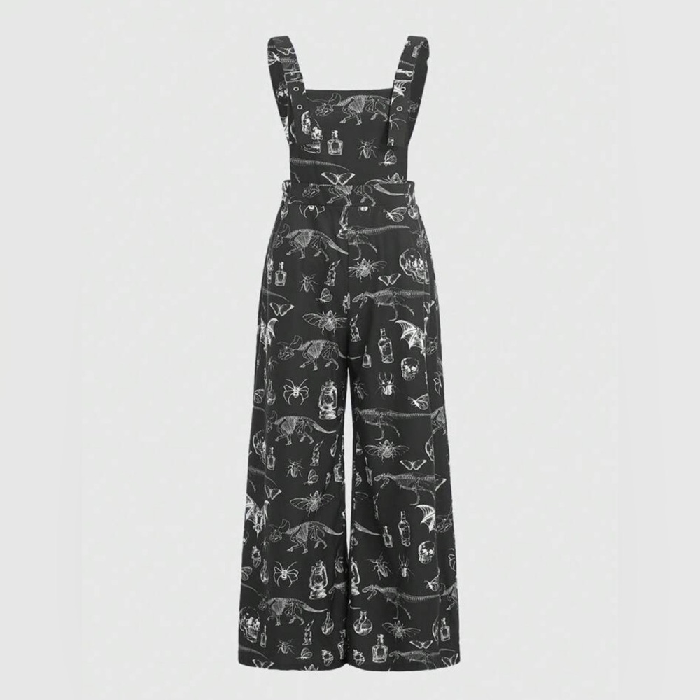 SHEIN ROMWE Academia Plus Size Halloween Potion Print Overalls Jumpsuit XL?